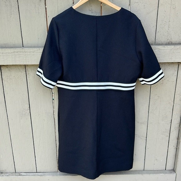 Cop.Copine Women's Pumila Short Sleeve Zip Front Mini Dress Size EU 42 - Picture 4 of 6